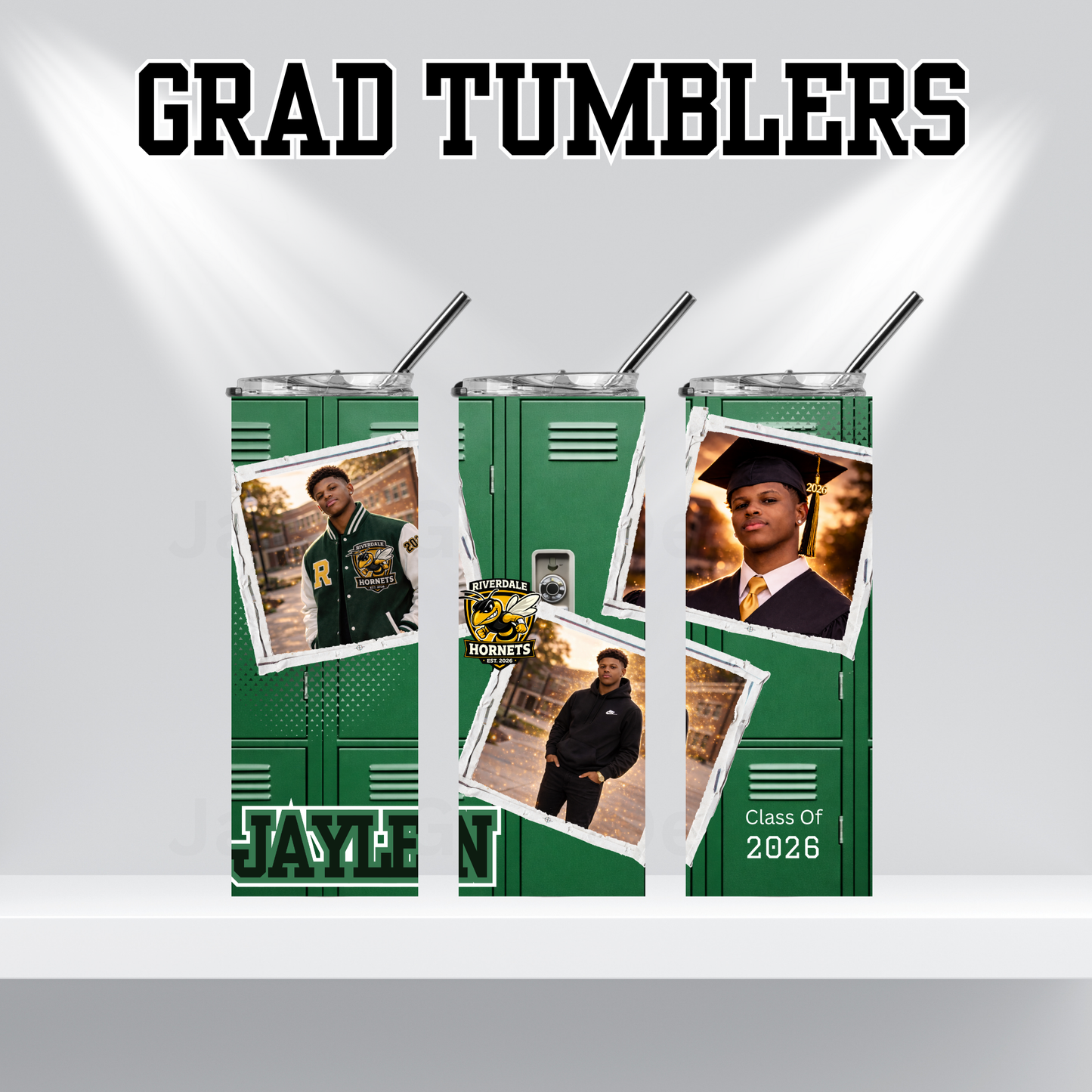 Custom Graduation Tumbler with Photo