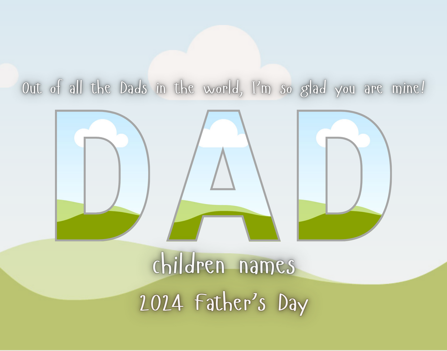 DAD Canva Editable Template