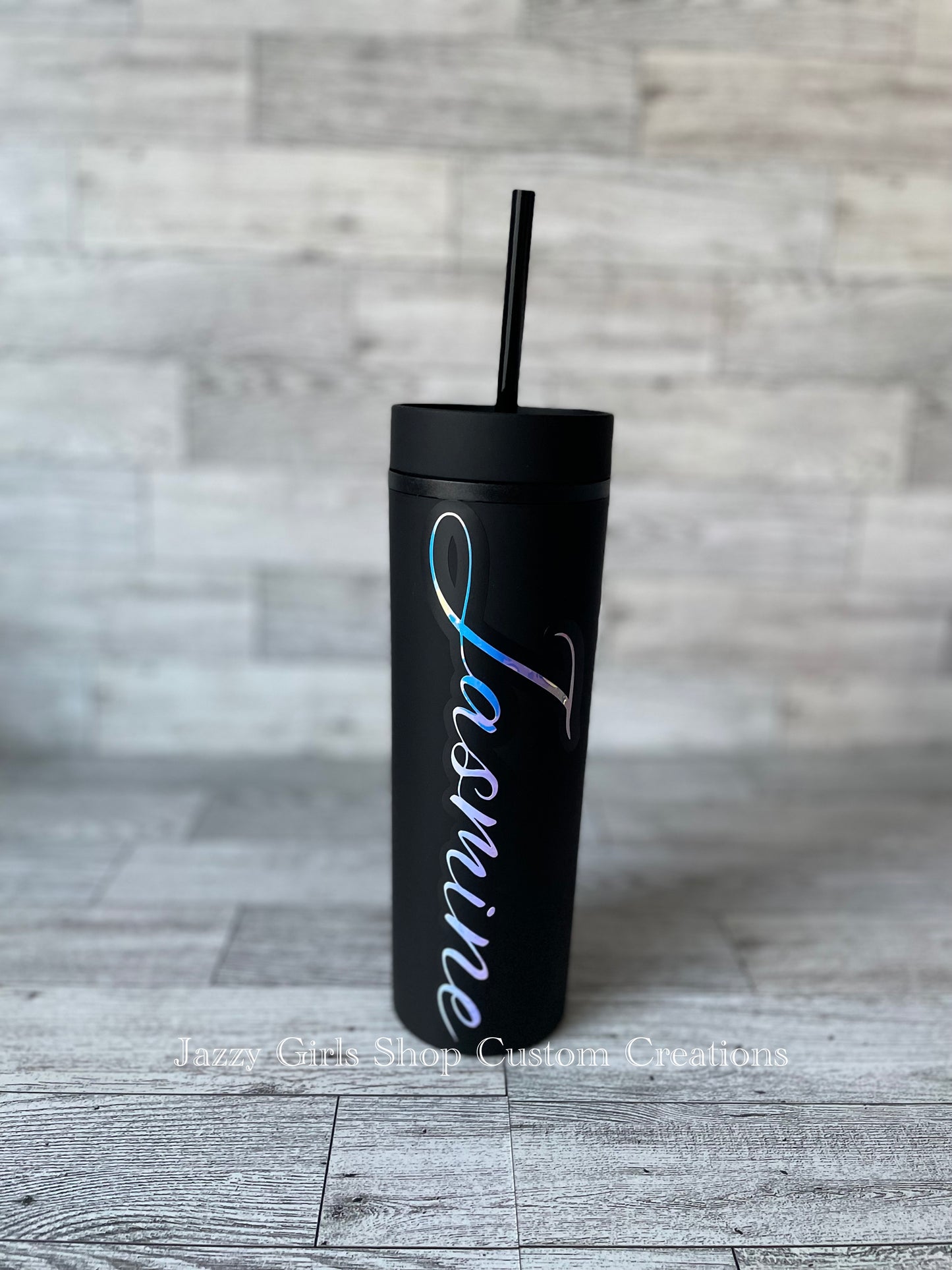 Customizable Black Matte Tumbler