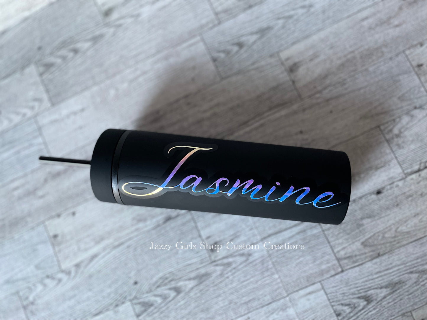 Customizable Black Matte Tumbler