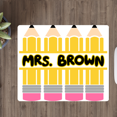 Custom Pencil Mouse Pad