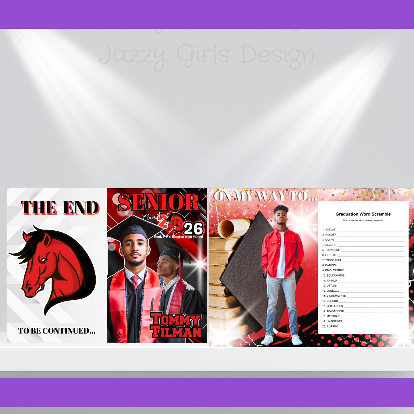 Custom Graduation Activity Book