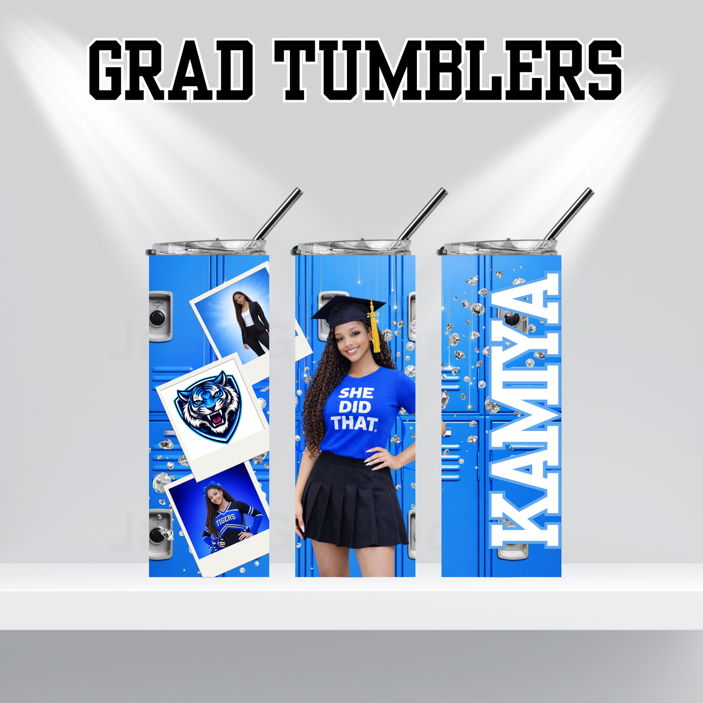 Custom Graduation Tumbler with Photo