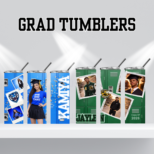 Custom Graduation Tumbler with Photo