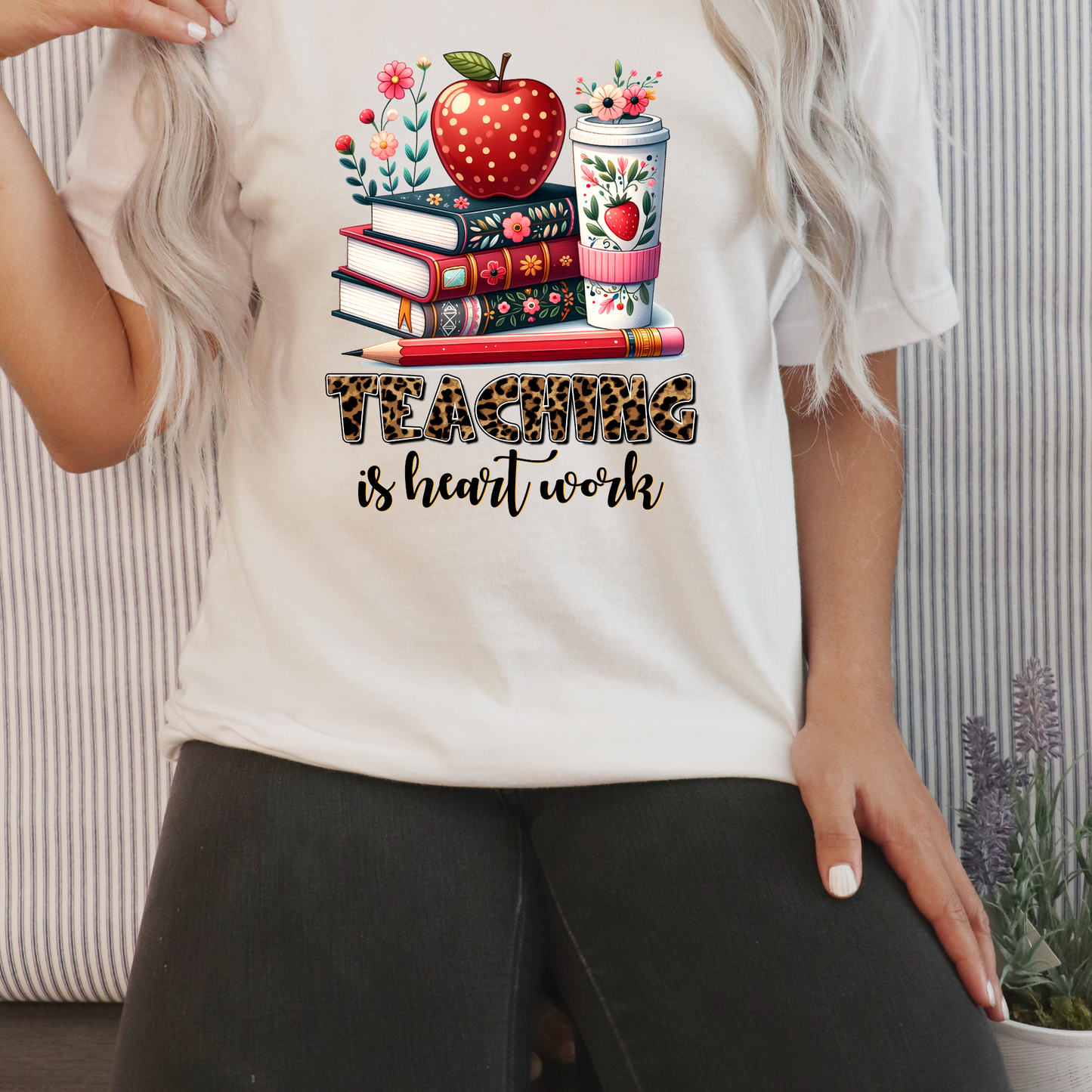 Teacher Heart Work Shirt