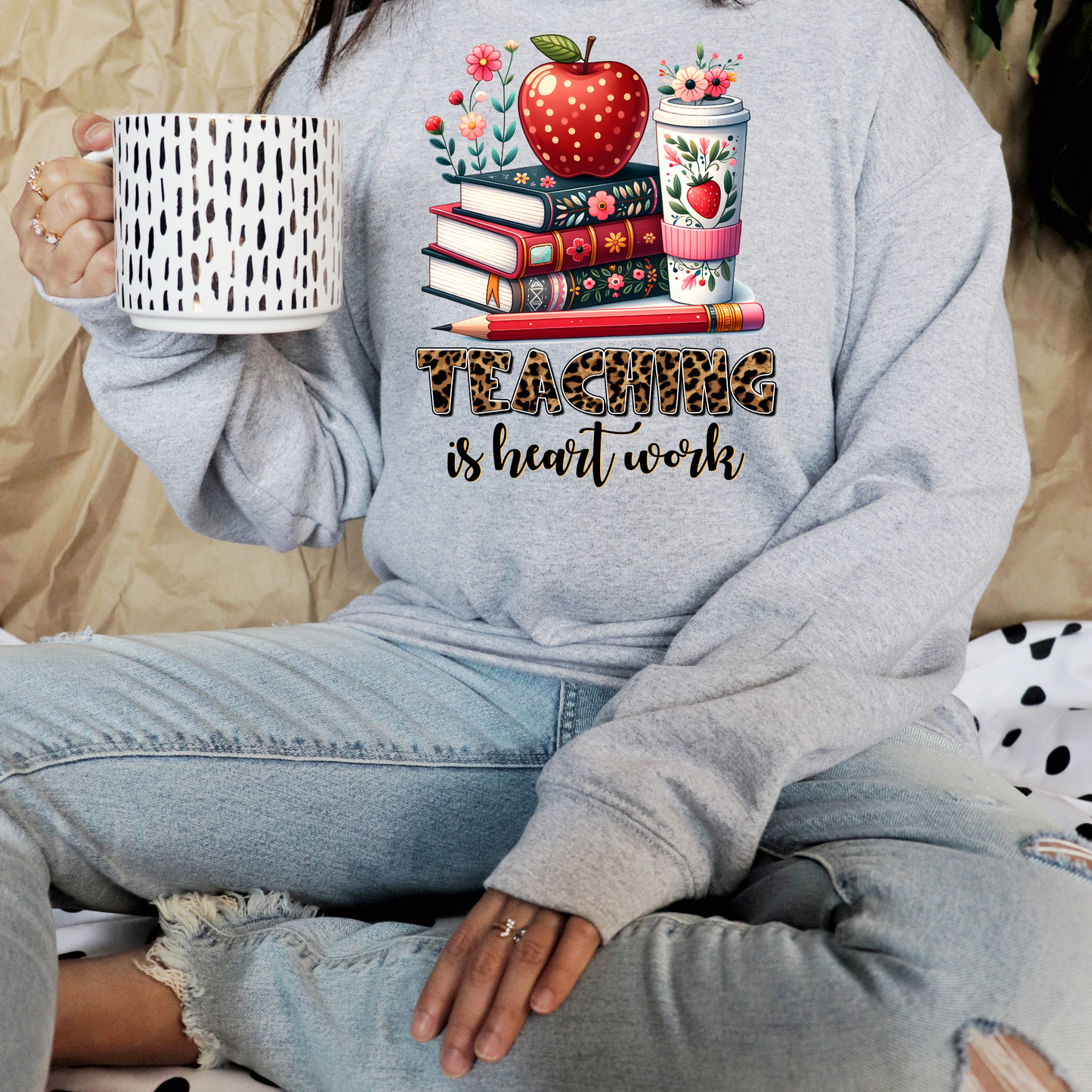 Teacher Heart Work Shirt