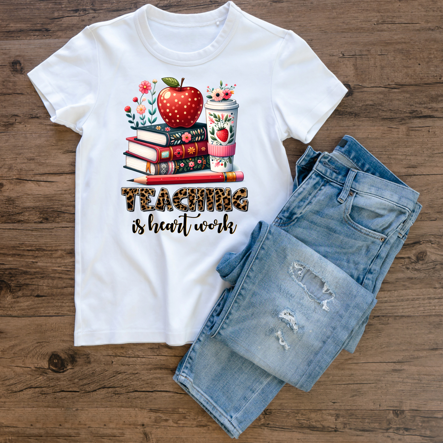 Teacher Heart Work Shirt