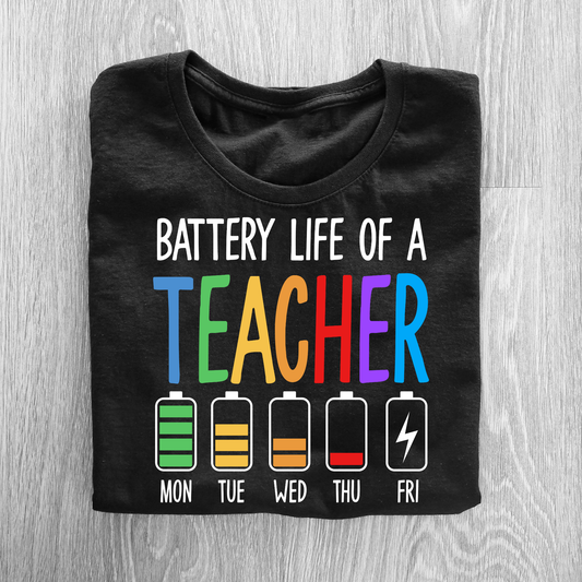 Battery Life Teacher Shirt