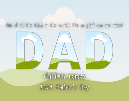 DAD  Canva Editable Template