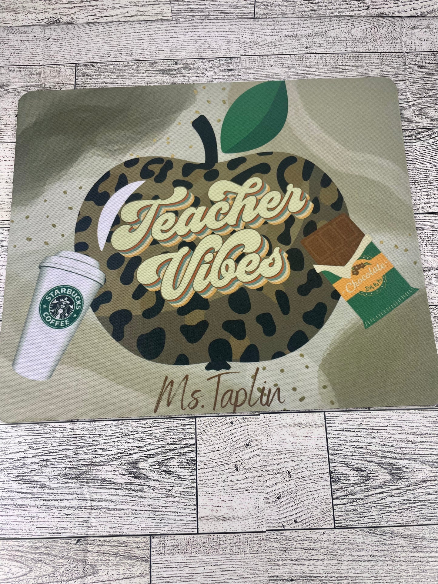 Teacher Coffee Themed Mousepad