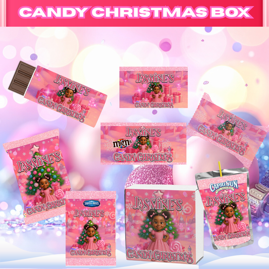 Candy Christmas Custom Treat Box