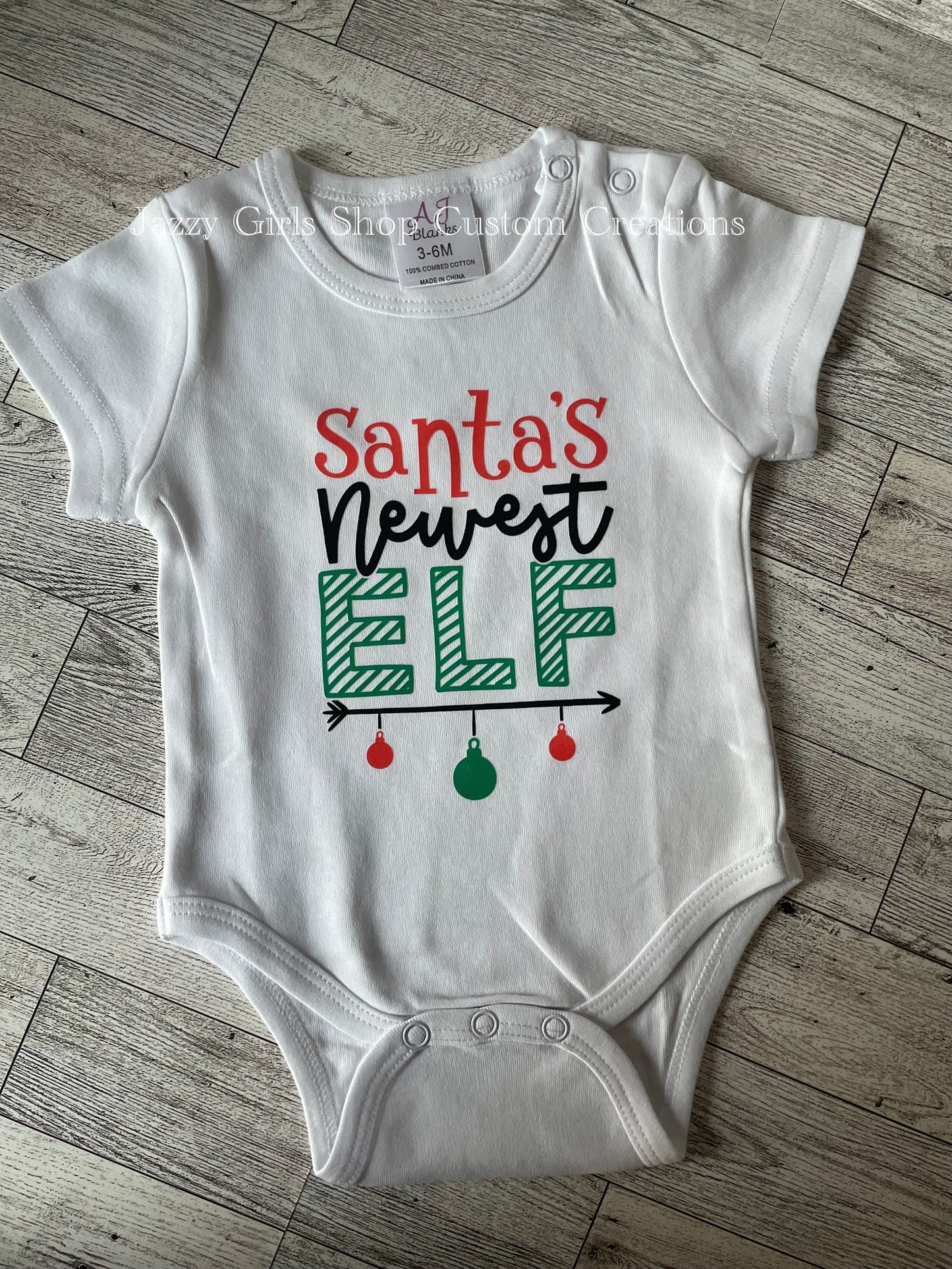 Newest Elf  Baby Onesie