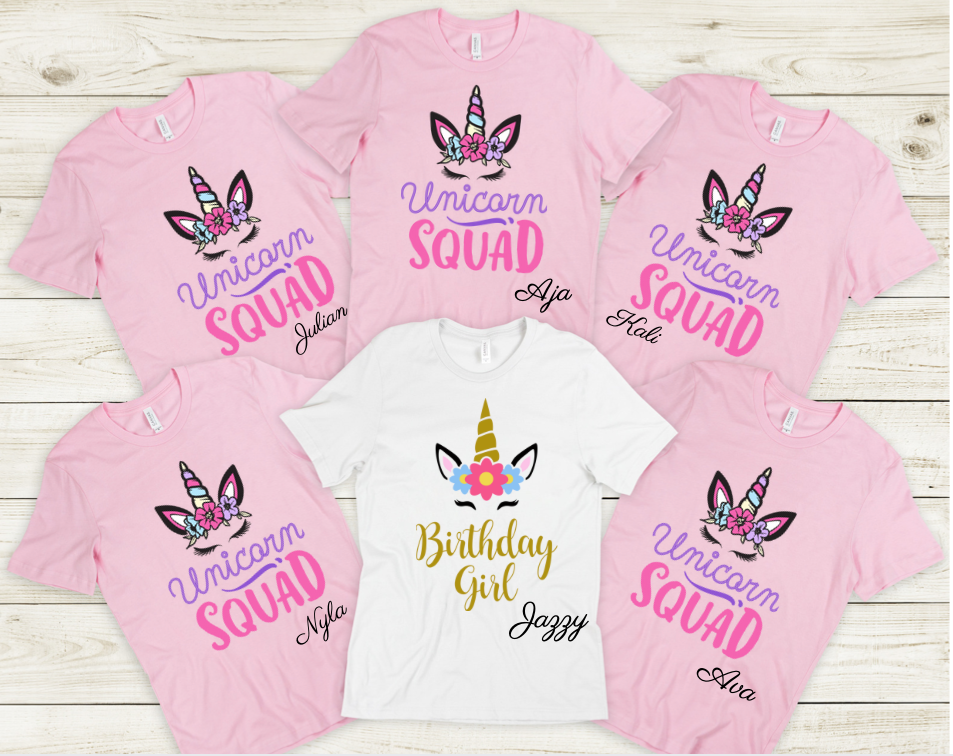 Girls Unicorn Squad Shirt